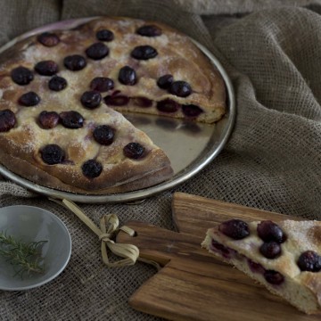 Uva schiacciata e schiacciata con l'uva